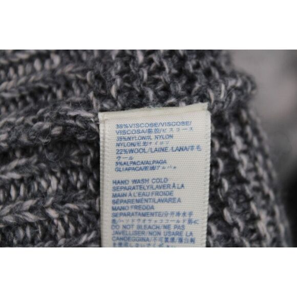 Rebecca Minkoff Small Knit Gray Ombre Cold Shoulder Women's Pullover Sweater - Picture 6 of 6